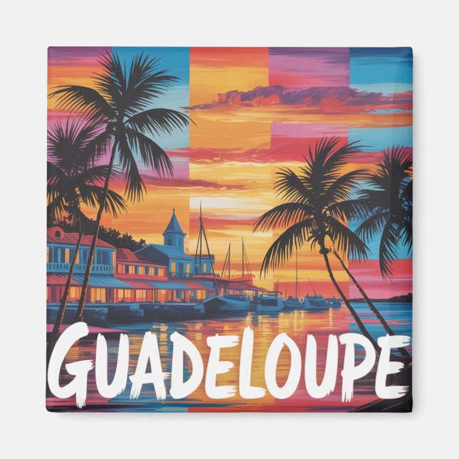 Guadeloupe  magnet (Framsidan)