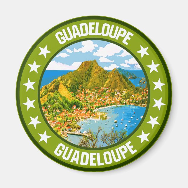 Guadeloupe Magnet (Framsidan)