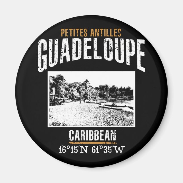 Guadeloupe Magnet (Framsidan)