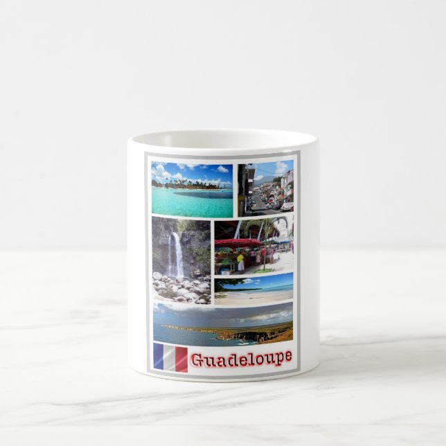 Guadeloupe - Mosaic - Kaffemugg (Center)