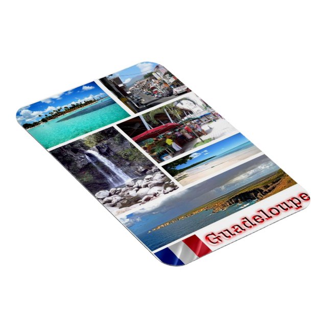 Guadeloupe - Mosaic - Magnet (Högersidan)