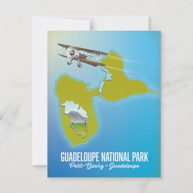 Guadeloupe nationalparkskarta (Framsida)