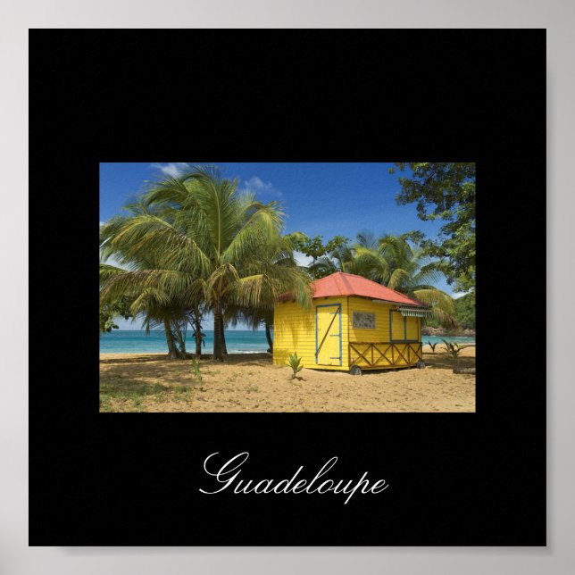 guadeloupe-plage, Guadeloupe Poster (Framsidan)
