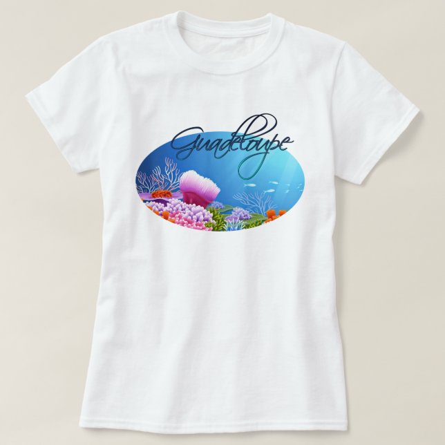 Guadeloupe-reef T Shirt (Design framsida)