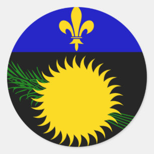 Guadeloupe Runt Klistermärke