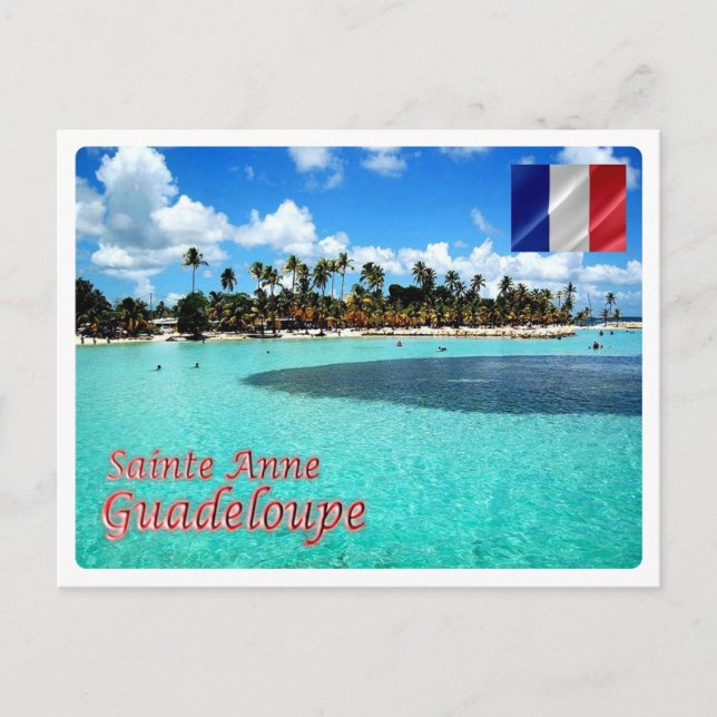 Guadeloupe - Sainte Anne - Vykort (Framsida)