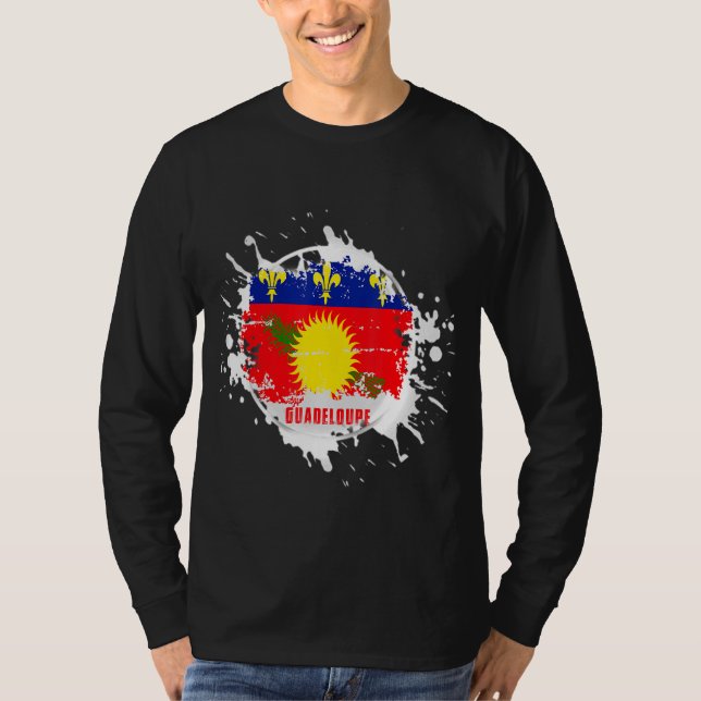 Guadeloupe Stänk T Shirt (Framsida)