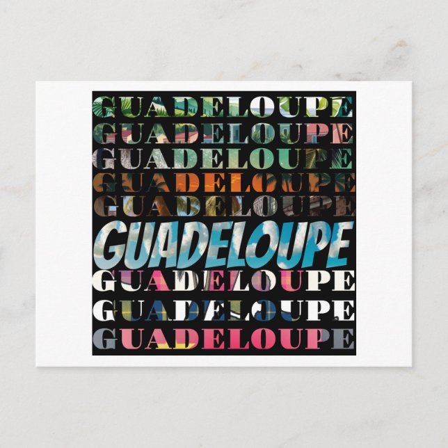 Guadeloupe: Une Célébration Visuelle en Couleurs  Vykort (Framsida)