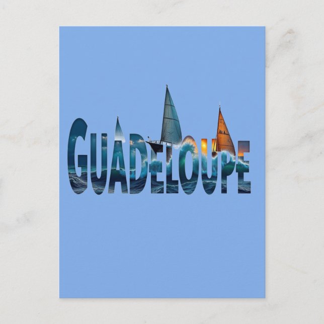 GUADELOUPE VYKORT (Framsida)