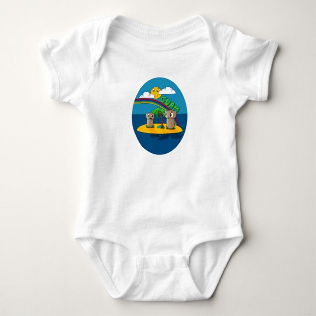 Guam babyskjorta t-shirt (Framsida)