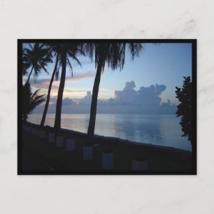 Guam Beach Park Sunset Vykort