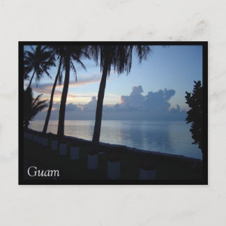 Guam Beach Park Sunset Vykort
