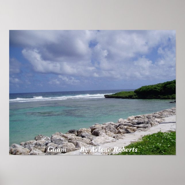 Guam Beach Poster (Framsidan)