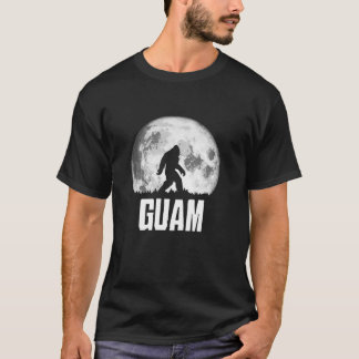 Guam Bigfoot-Vintage Fullt läge för Retro Squatch T Shirt
