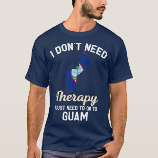 Guam Chamorro Flagga Karta resevattningsgåvor T Shirt