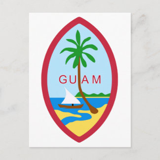 GUAM - emblem/flagga/jackande av arm/symbol Vykort