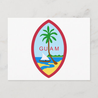 GUAM - emblem/flagga/jackande av arm/symbol Vykort