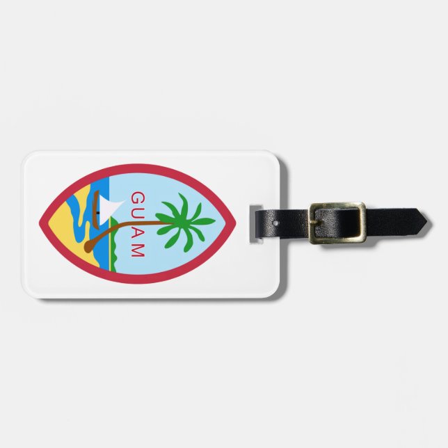 GUAM - emblem/flagga/vapensköld/symbol Bagagebricka (Horisontell Framsida)