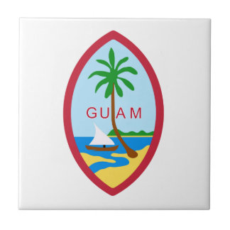 GUAM - emblem/flagga/vapensköld/symbol Kakelplatta