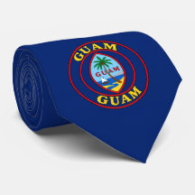 Guam flagg halsduk, snygg Guam cravatt.