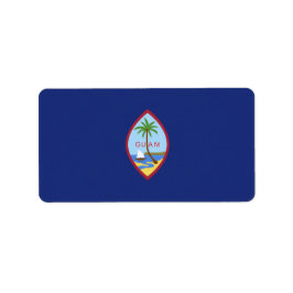 Guam flagga adressetikett