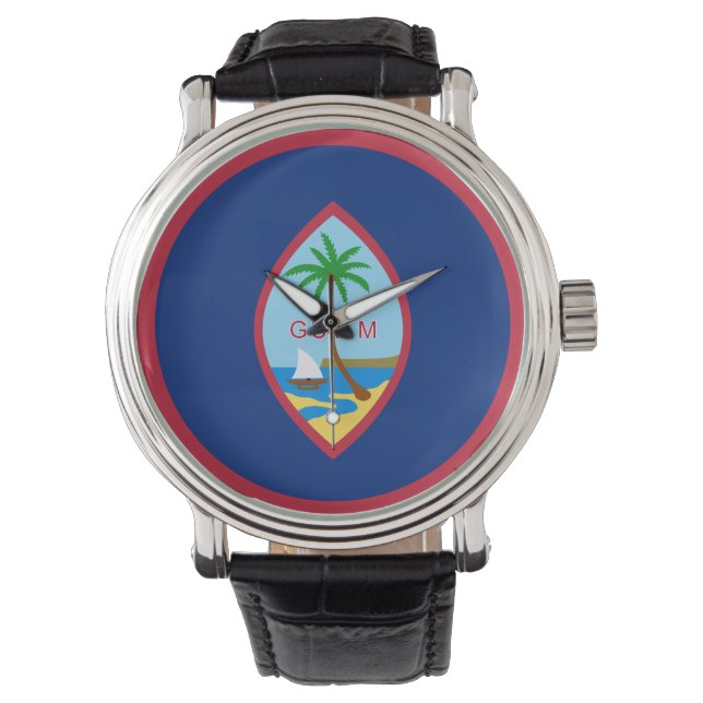 Guam flagga armbandsur (Framsida)