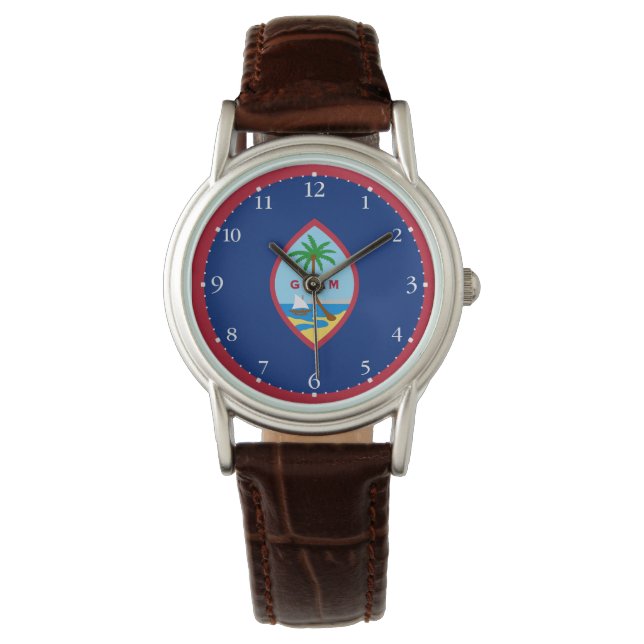 Guam Flagga Armbandsur (Framsida)