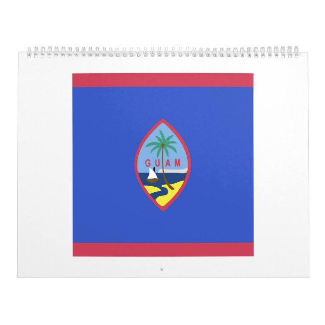 Guam Flagga Emblem Kalender (Omslag)