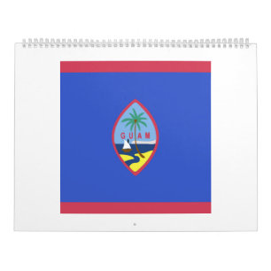 Guam Flagga Emblem Kalender