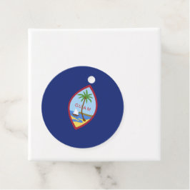 Guam flagga gåvor etiketter