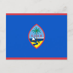 Guam Flagga GU Vykort
