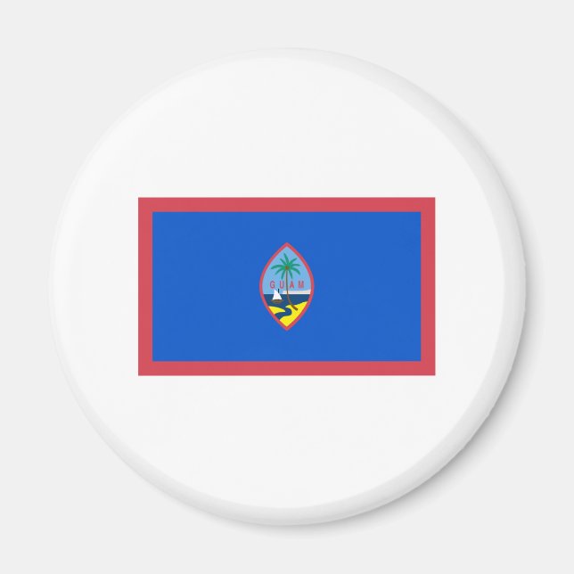 Guam FLAGGA Internationell Magnet (Framsidan)