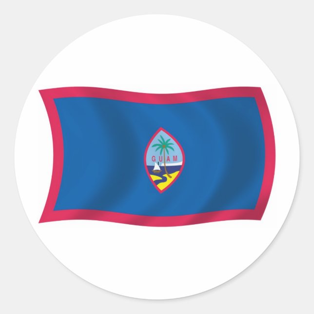 Guam Flagga Klistermärke (Framsida)