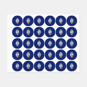 Guam flagga klistermärke