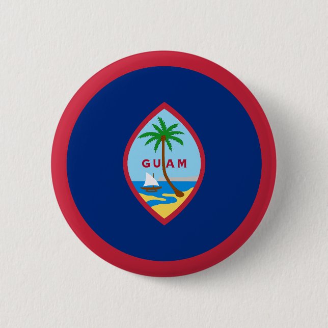 Guam Flagga Knapp (Framsida)