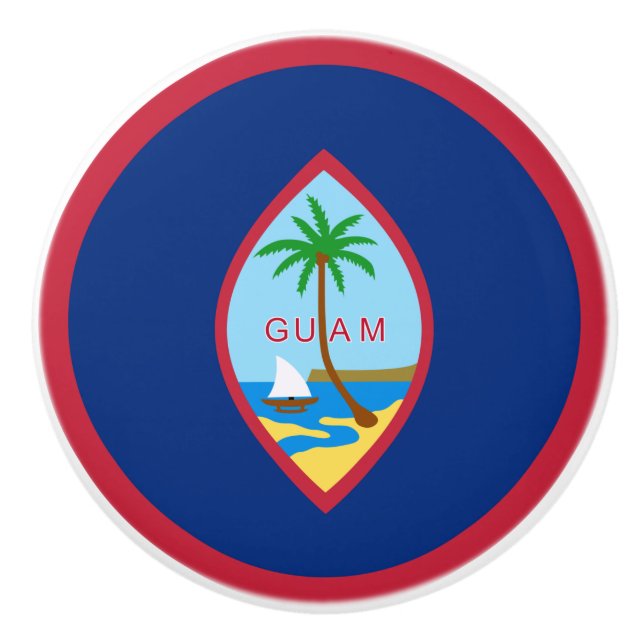Guam flagga knopp (Framsidan)