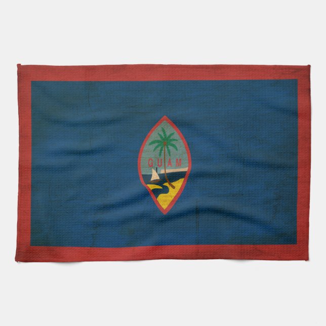 Guam flagga kökshandduk (Horisontell)