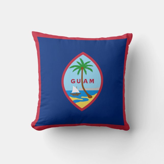 Guam Flagga Kudde (Framsida)