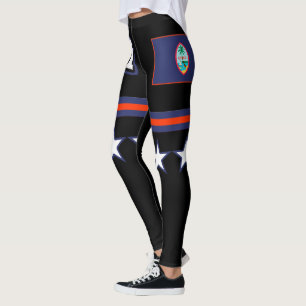Guam flagga leggings