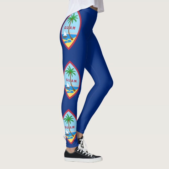 Guam Flagga Leggings (Höger)