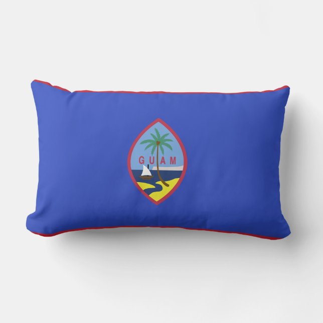 Guam flagga lumbarkudde (Framsida)