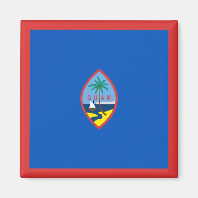 Guam Flagga Magnet (Framsidan)