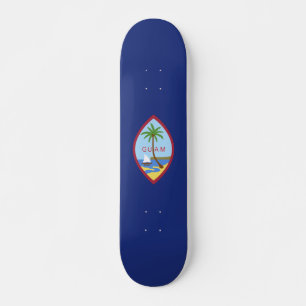 Guam flagga mini skateboard bräda 18,5 cm