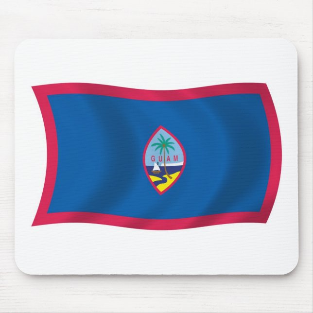 Guam Flagga Mousepad Musmatta (Framsidan)