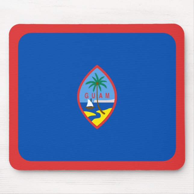 Guam Flagga Mousepad Musmatta (Framsidan)