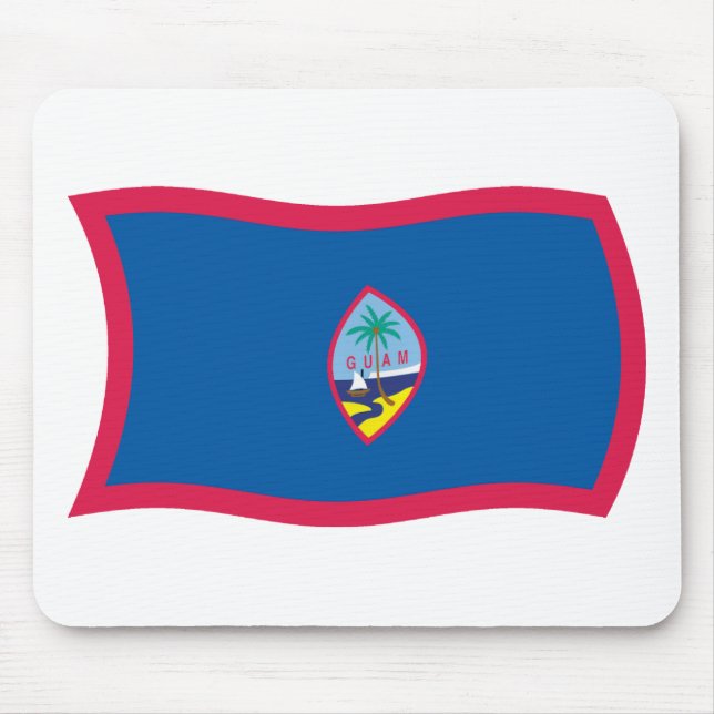 Guam Flagga Mousepad Musmatta (Framsidan)