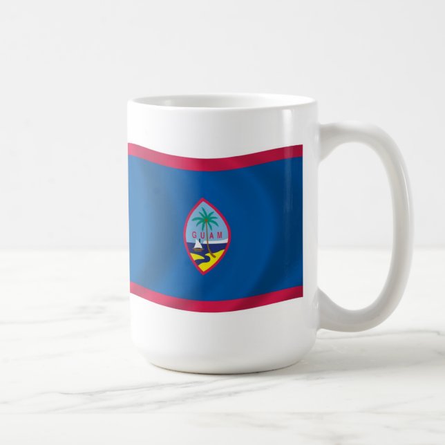Guam Flagga Mugg (Höger)