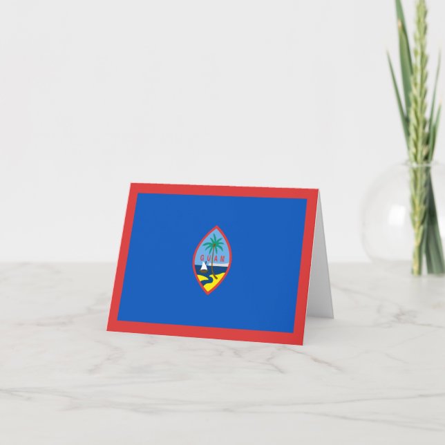 Guam Flagga Notecard Kort (Framsida)