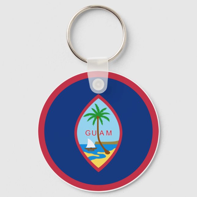 Guam flagga nyckelring (Framsida)