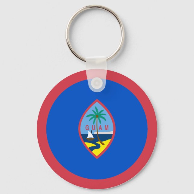 Guam Flagga Nyckelring (Framsida)